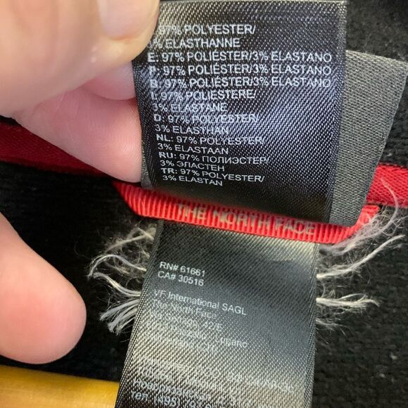 The North Face TKA Stealth Black Mesh Fleece Full Length Zipper Jacket Size XL - Picture 9 of 16